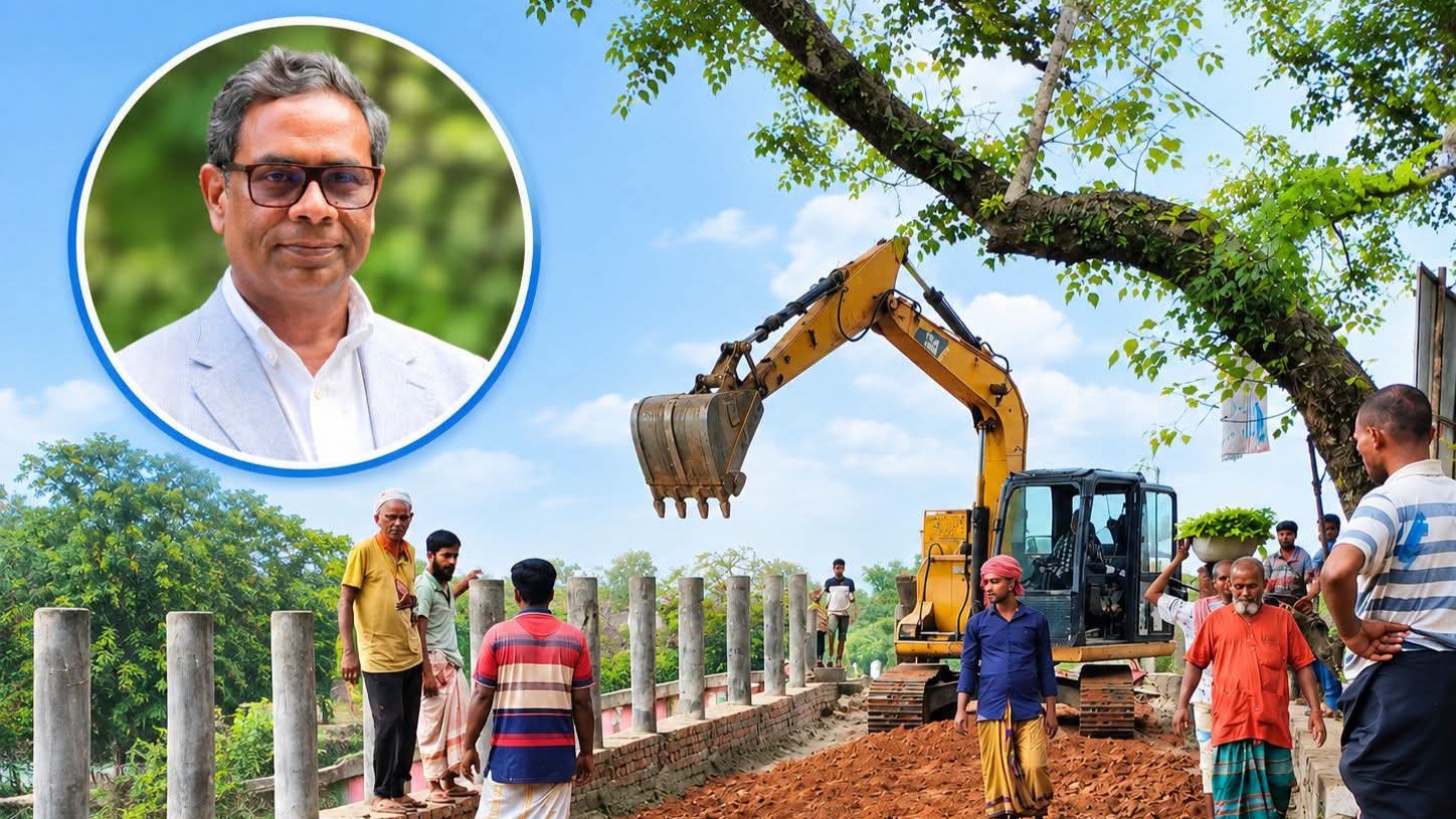 সিরাজগঞ্জে রতনকান্দির ঝুঁকিপূর্ণ সড়ক মেরামত শুরু